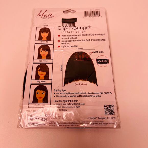 Mia Clip-n-Bangs, Commitment Free, Instant Bangs - Picture 3 of 5